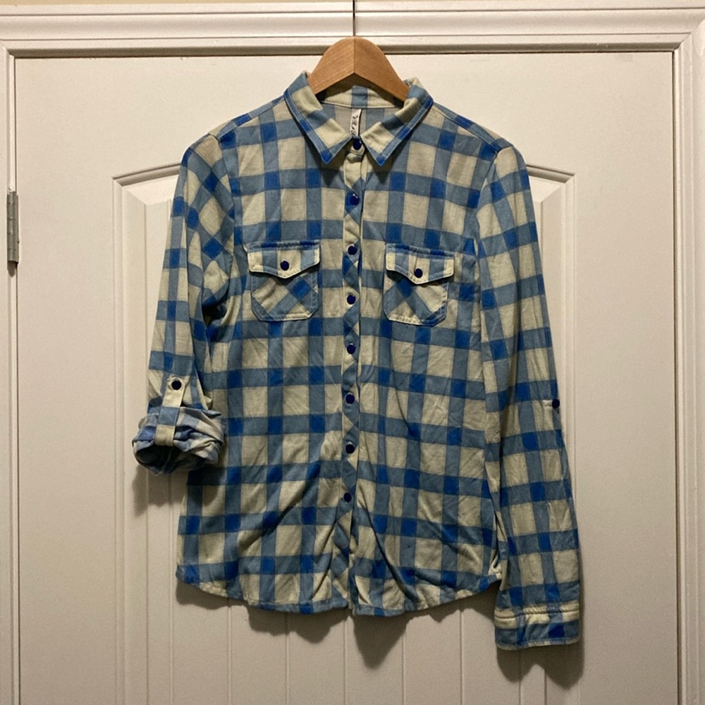 Super-soft vintage plaid button-down